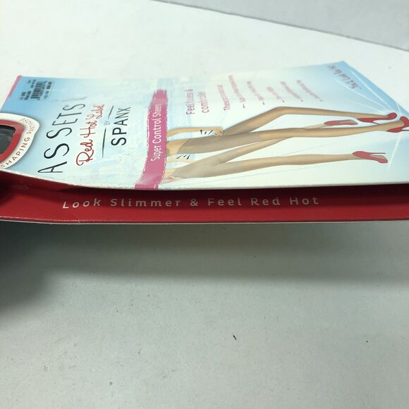 Assets Red Hot Label by SPANX Shaping Pantyhose Super Control Sheers 5E Black C1 - Picture 8 of 9